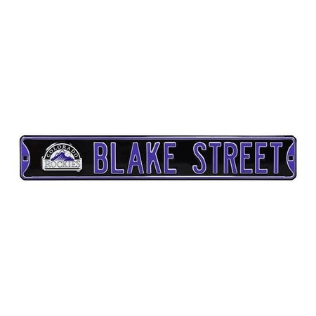 AUTHENTIC STREET SIGNS Authentic Street Signs 30218 Blake Street Rockies Logo 30218